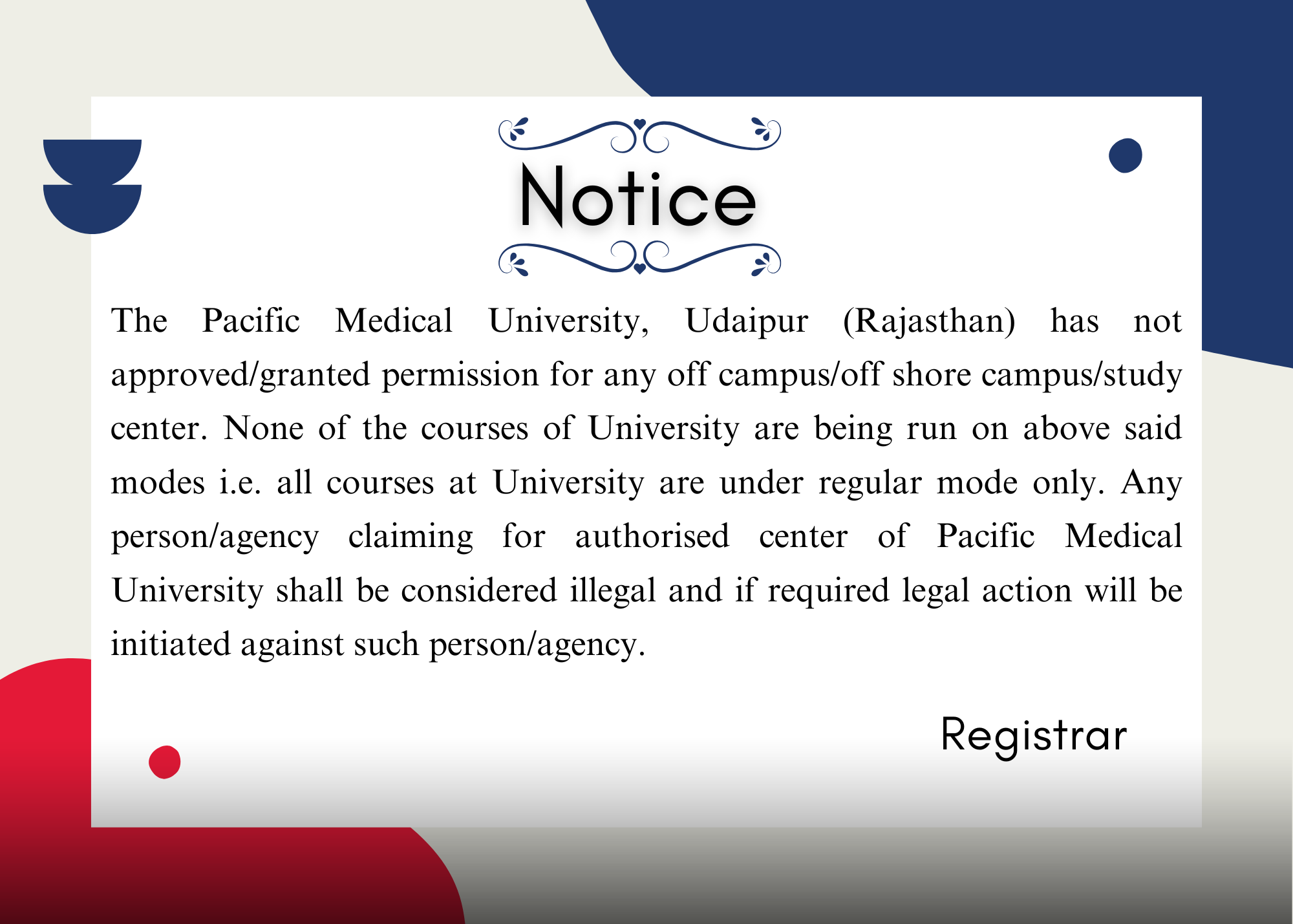 Notice